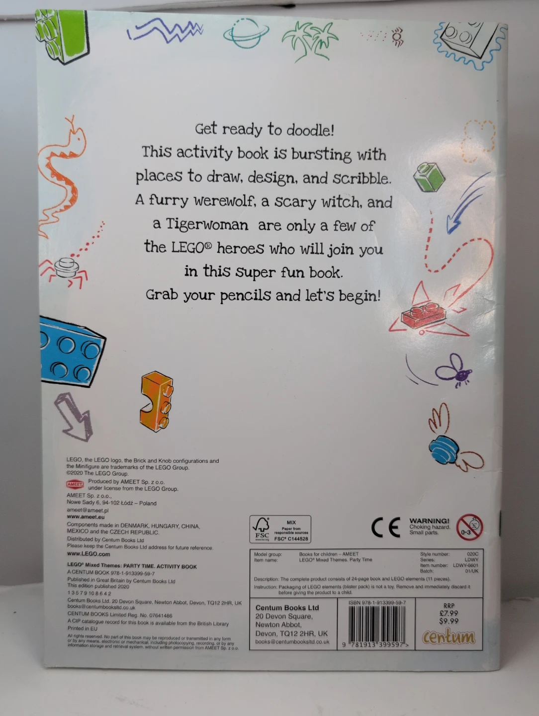 LEGO Party Time Creative Doodle and Activity Book with Comics - photo 3