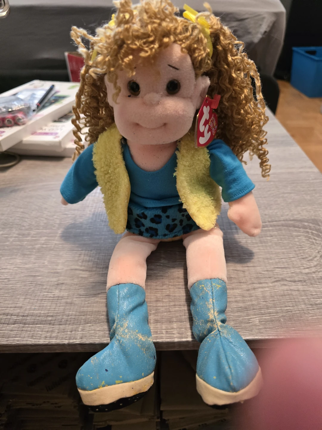TY Teenie Beanie Boppers Pretty Patti Plush Doll 2001  12 Inches