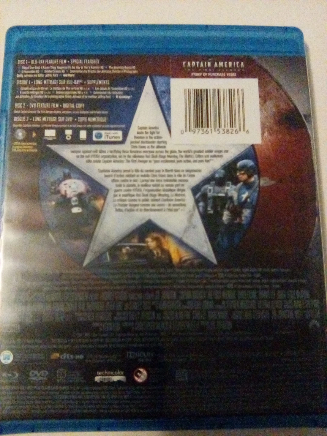 Captain America: The First Avenger Blu-Ray + DVD - photo 2