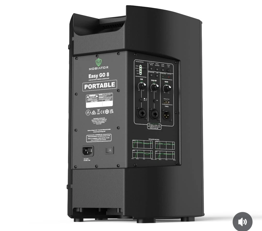 MOBIATOR Easy GO 8 Portable PA Speaker
