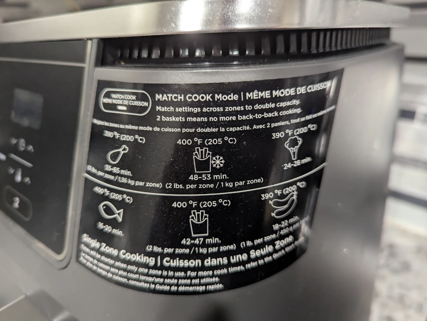Ninja dual zone 10q air fryer - photo 4
