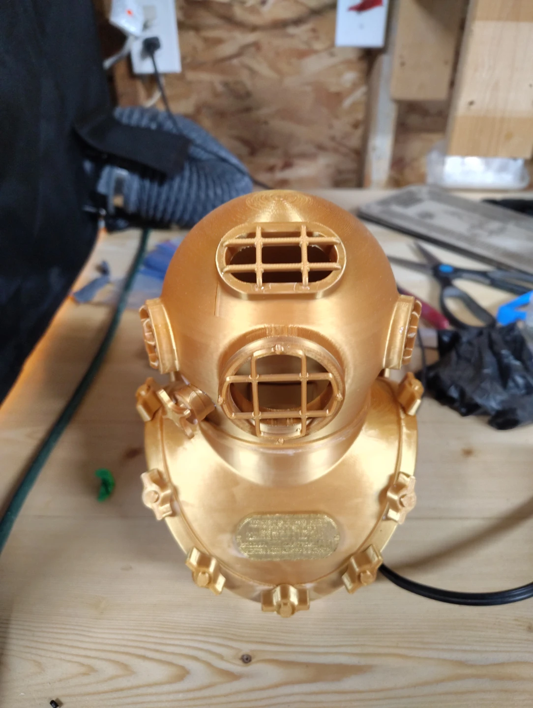 3D Printed Diving Helmet Replica