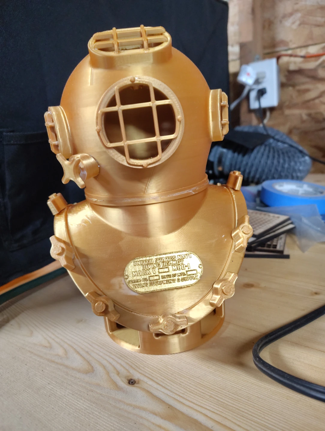 3D Printed Diving Helmet Replica - photo 5