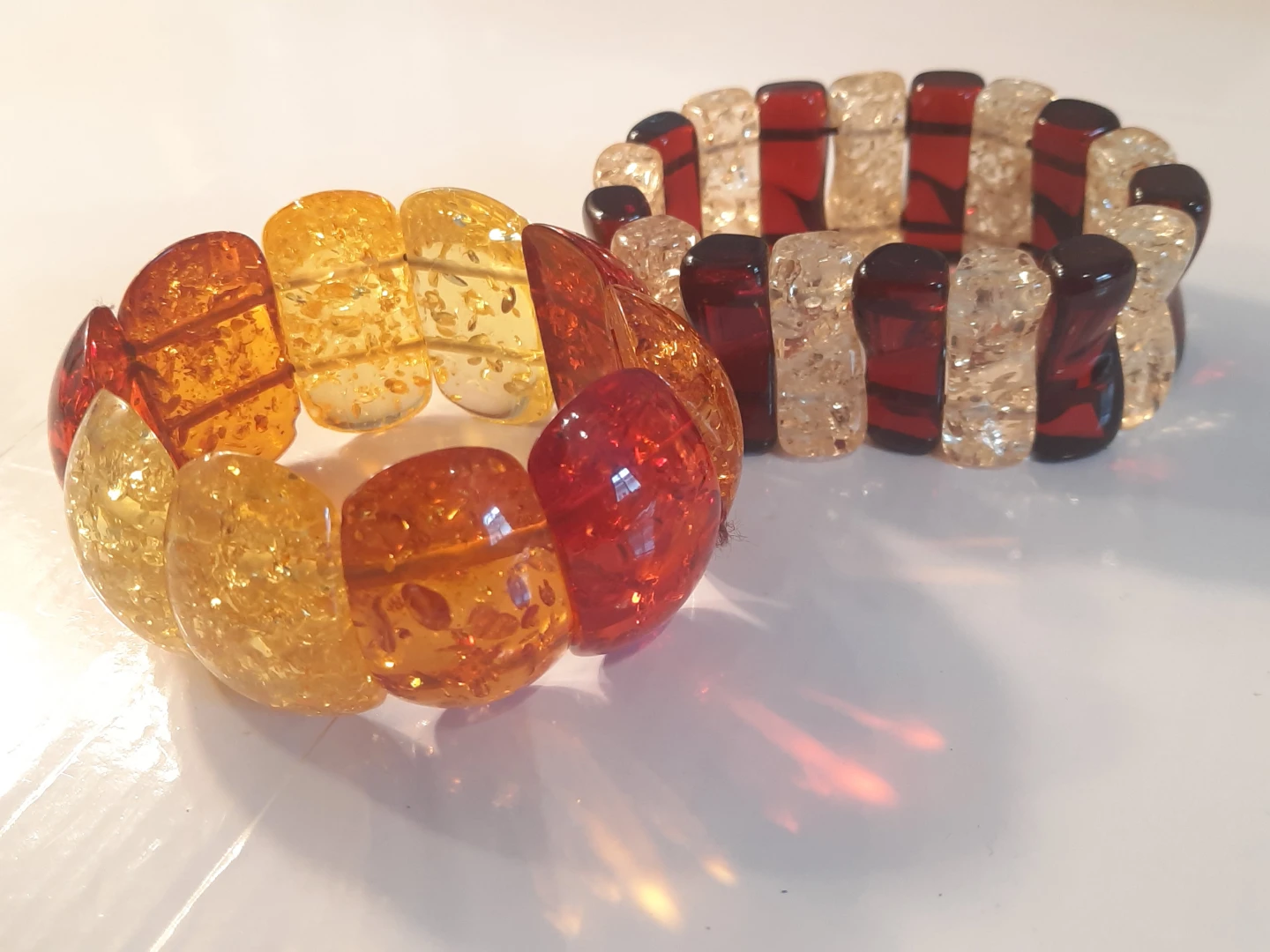 Two stretchy resin bracelets - photo 3
