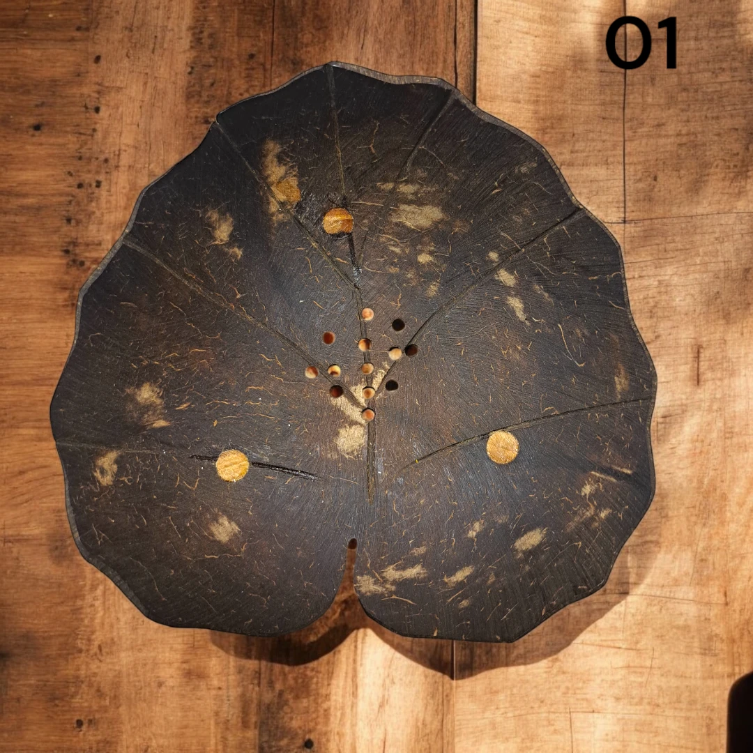 Handmade Coconut Shell Soap Dish  01 🏆