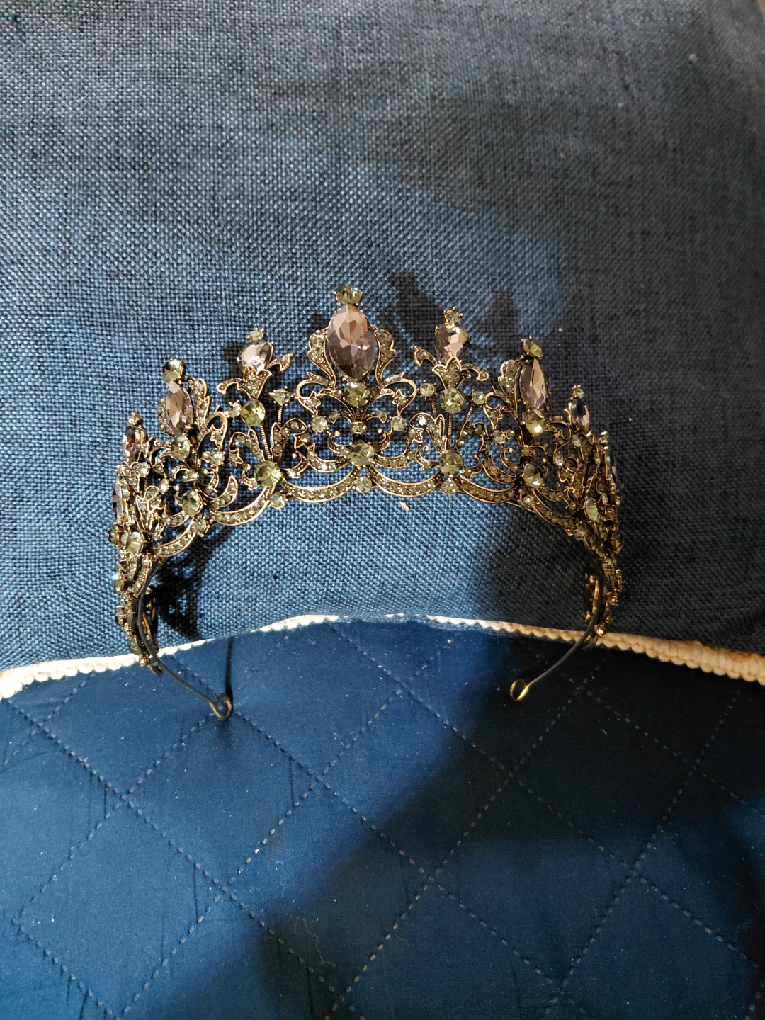 Ornate Rhinestone Tiara Crown - photo 2