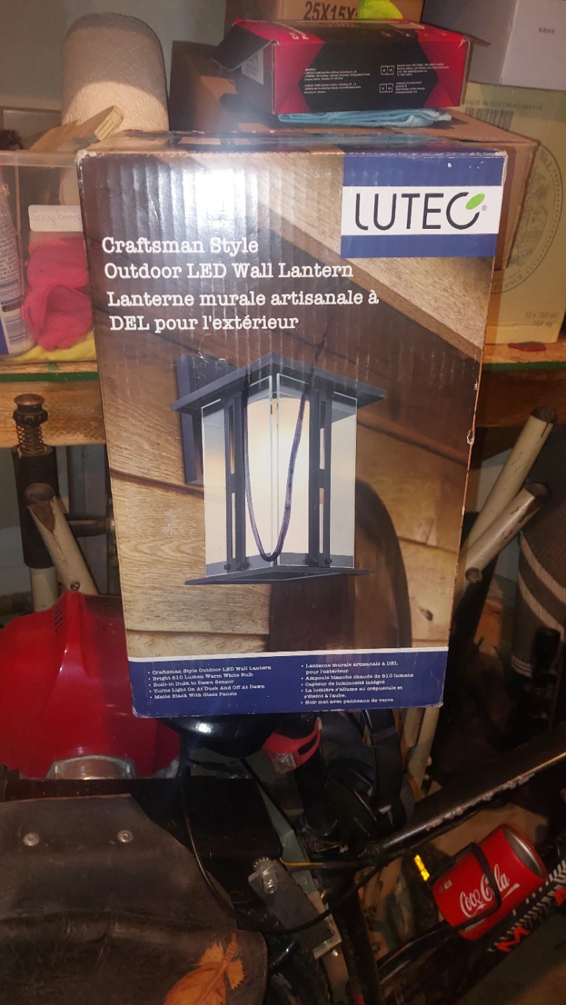 Lutec Craftsman Style Outdoor LED Wall Lantern