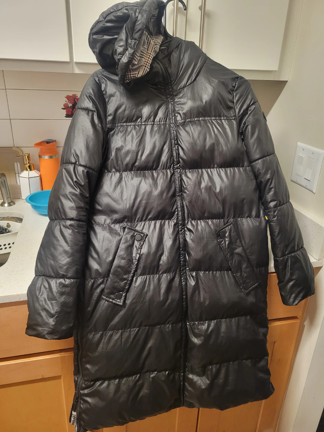 Black Puffer Coat - photo 2