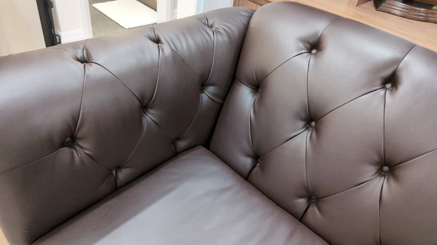 Brown Tufted Chesterfield Sofa