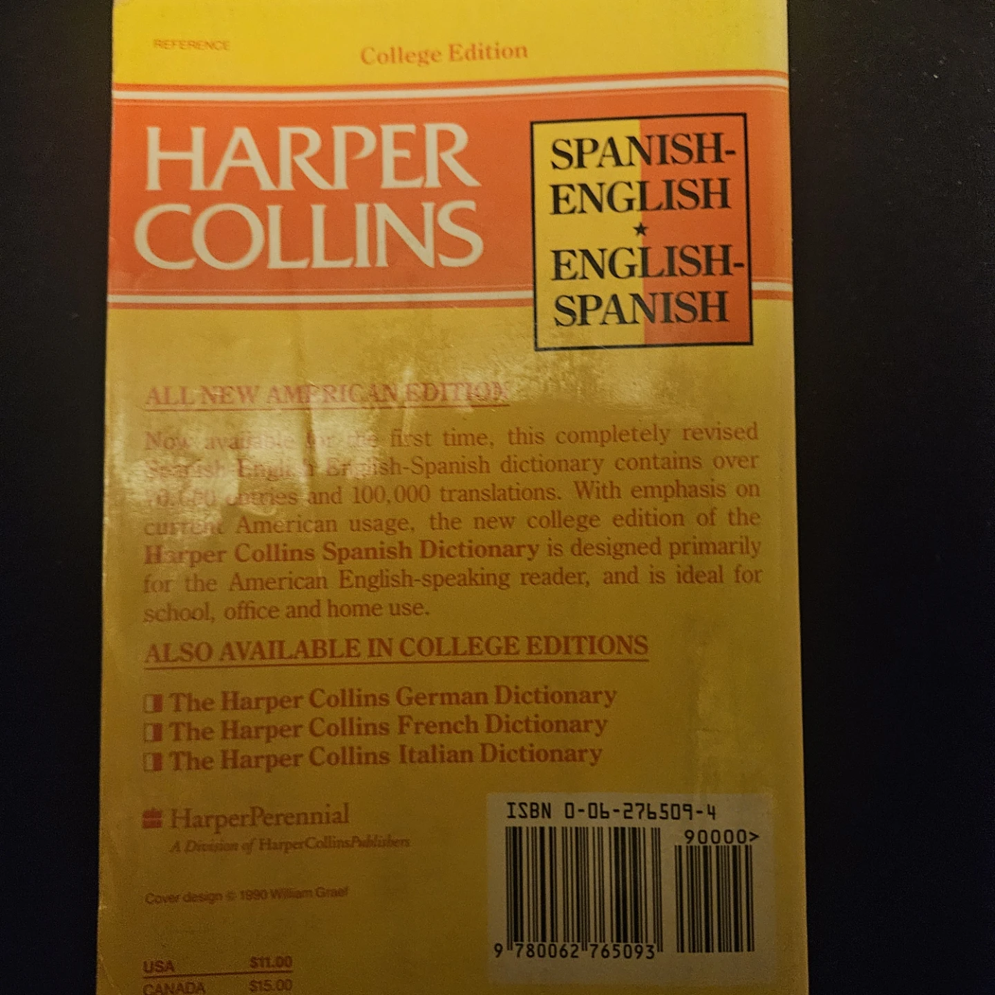 Harper Collins Spanish-English * English-Spanish Dictionary - photo 2