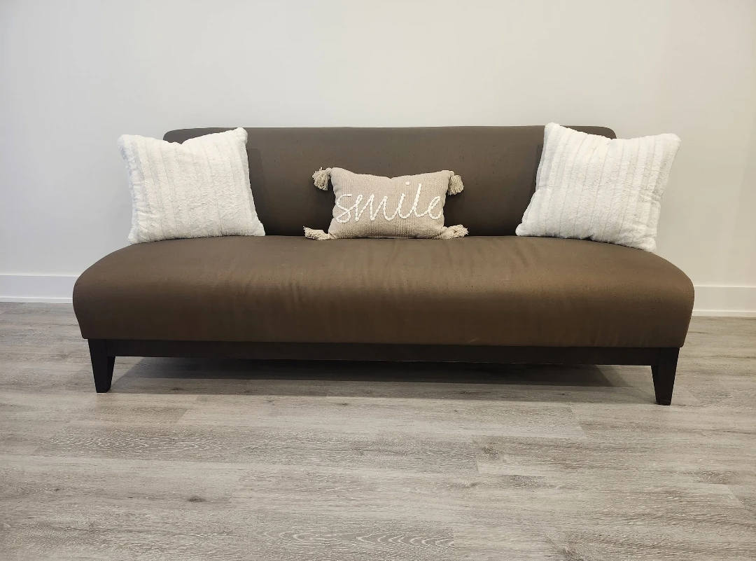 Armless sofa