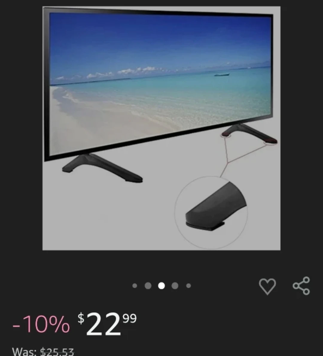 TV Stand Feet (Set of 2)