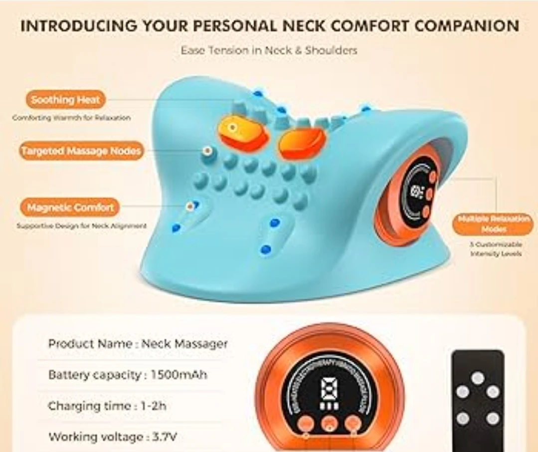 Neck Pillow Massager with Heat and Multiple Modes - photo 2