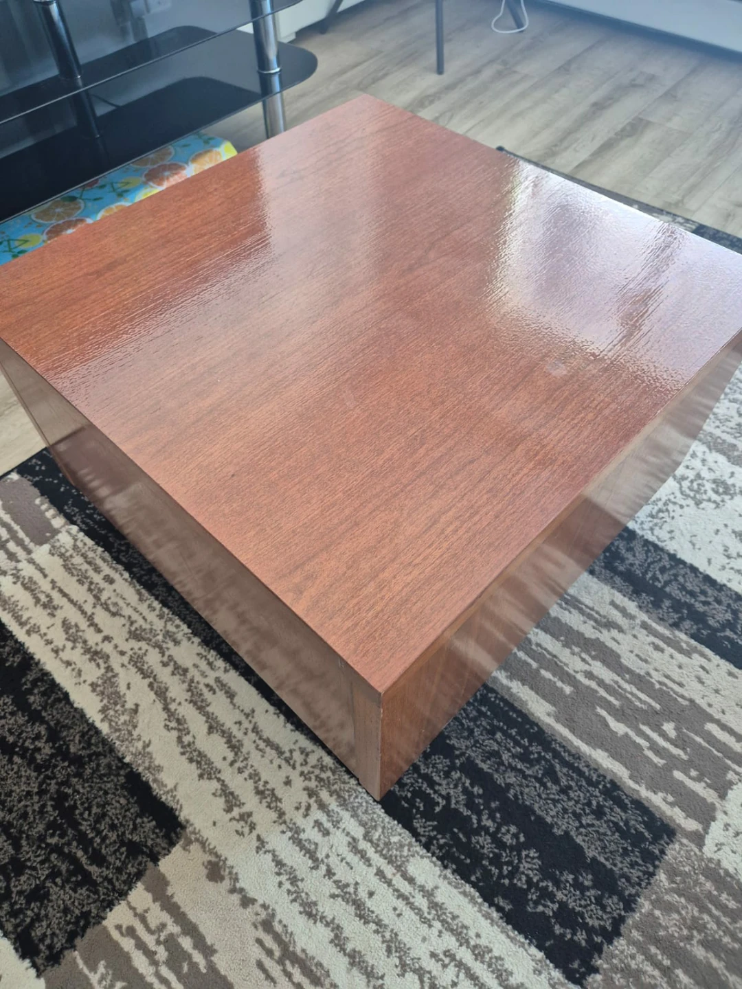 Square Wood Coffee Table - photo 2