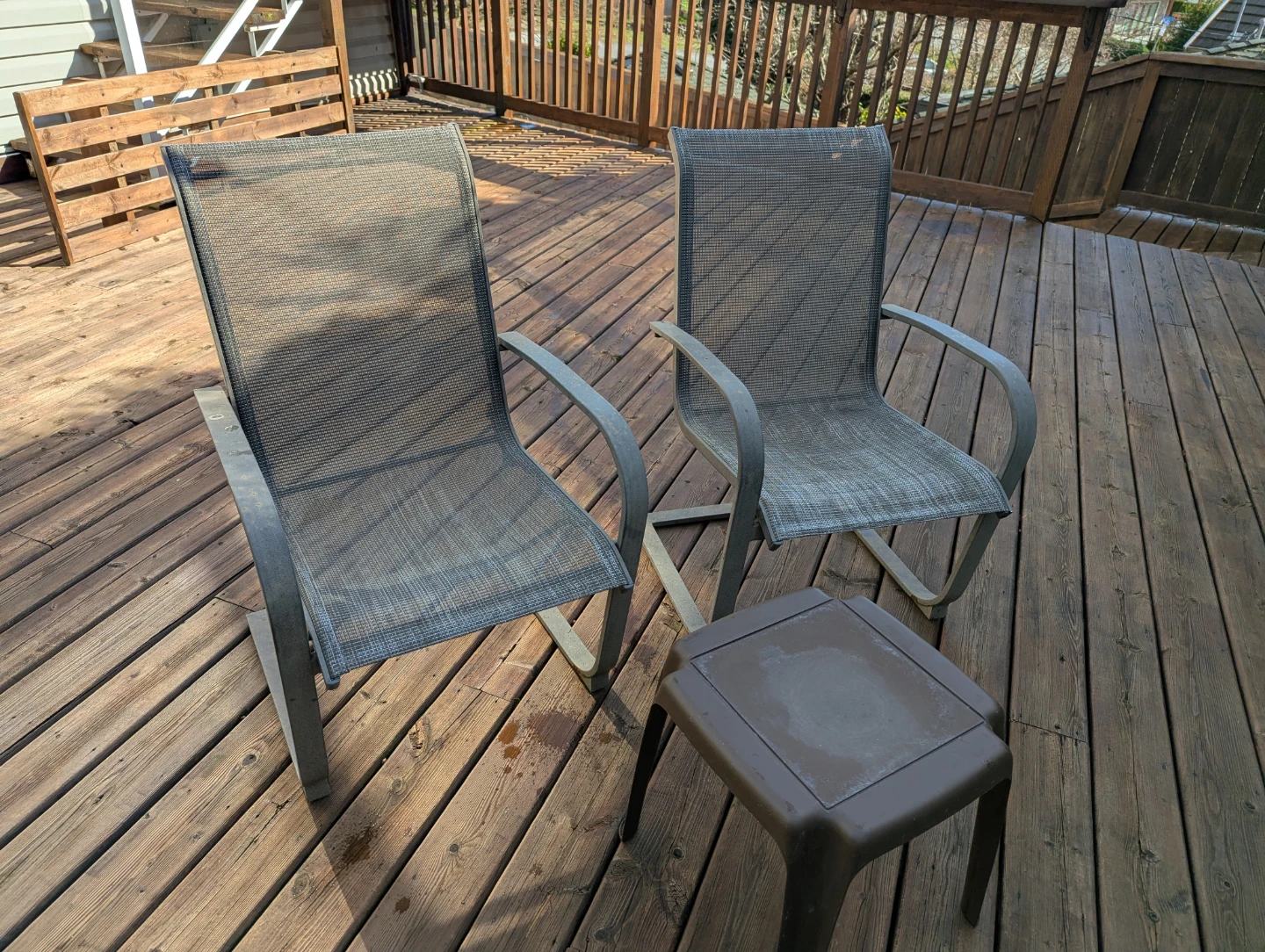 Grey Sling Patio Chair - photo 2