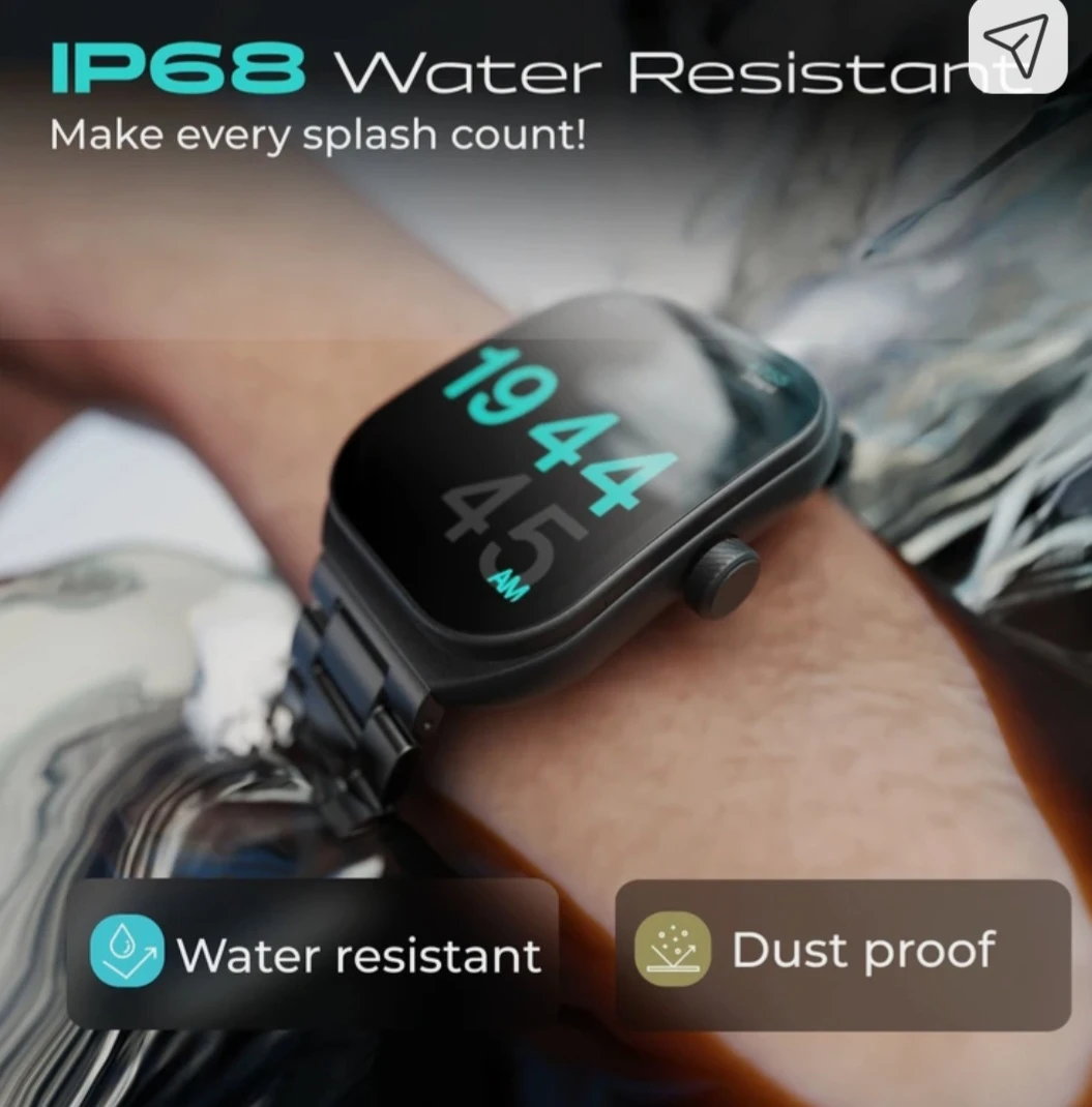 Smartwatch with Black Metal Strap - photo 5