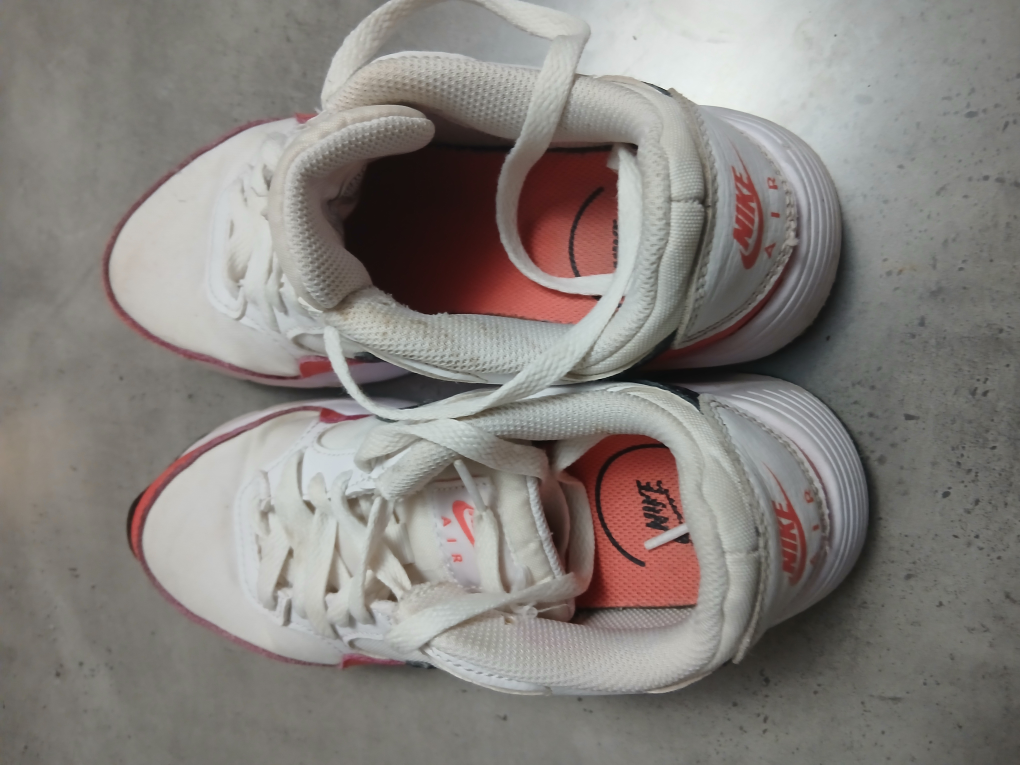 Nike Air Max Running Shoes - White/Red - US Size 6.5 - photo 2