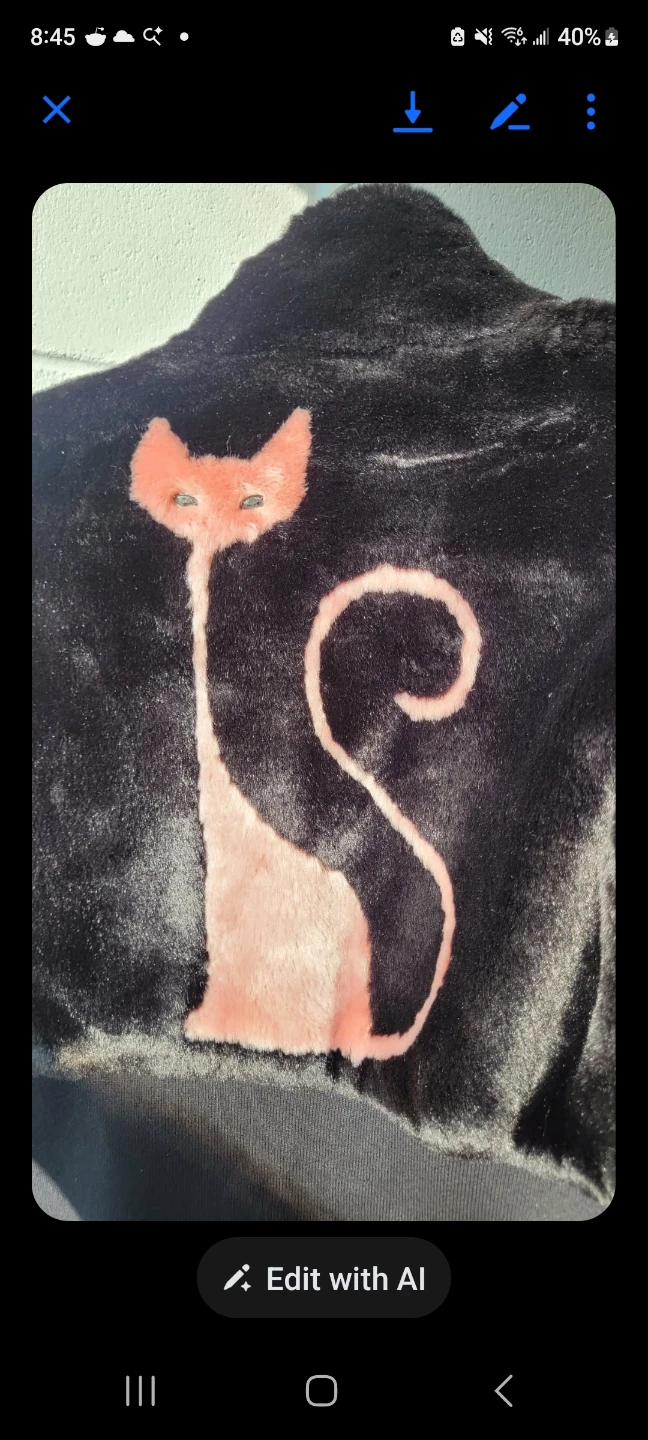 Pink kitty fur coat