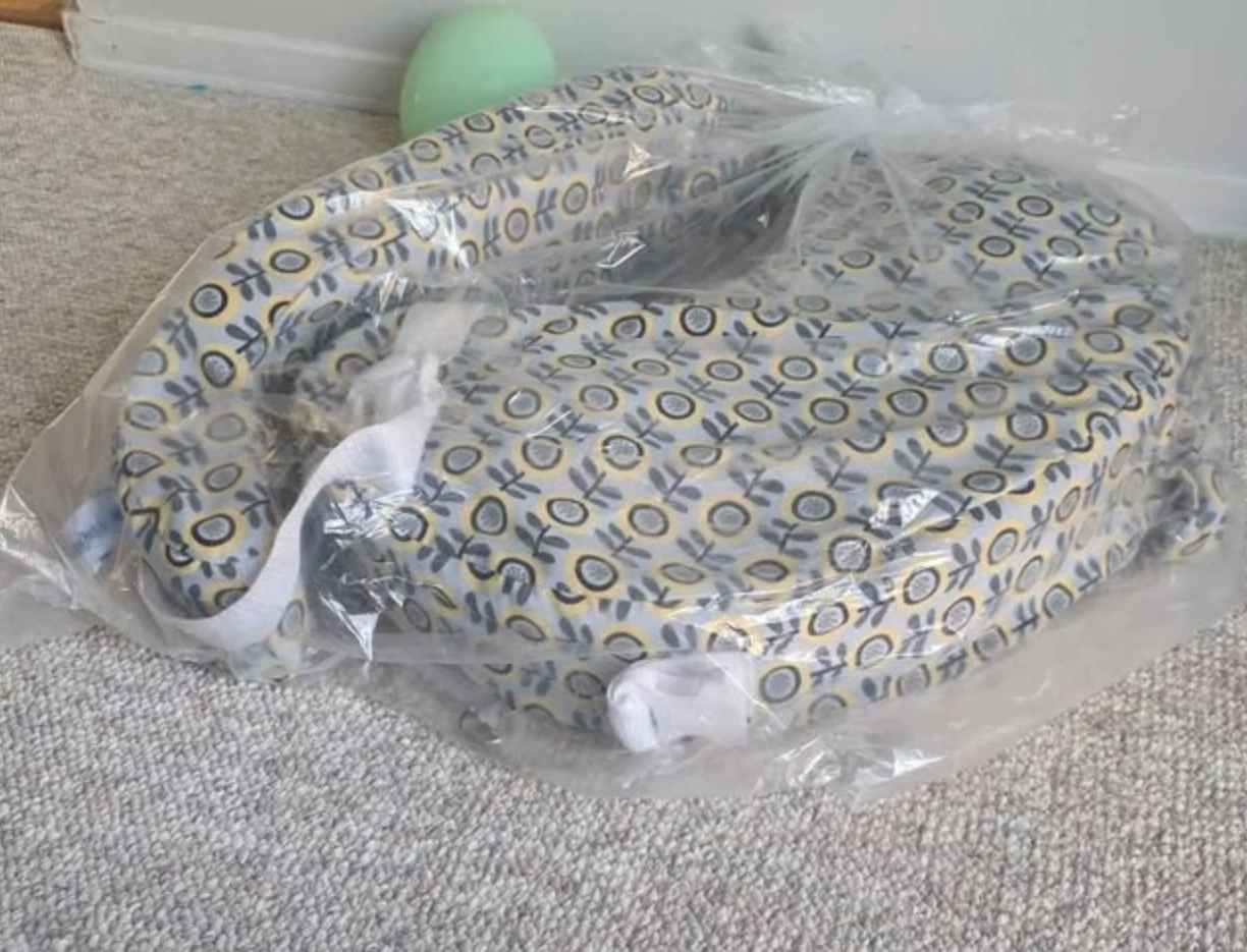 🏆My Brest Friend Nursing Pillow - Sunshine Poppy Grey Yellow - photo 2