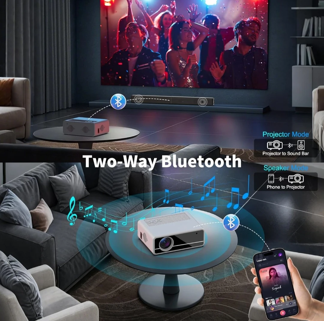 White Portable Projector with 80-inch Screen - photo 3