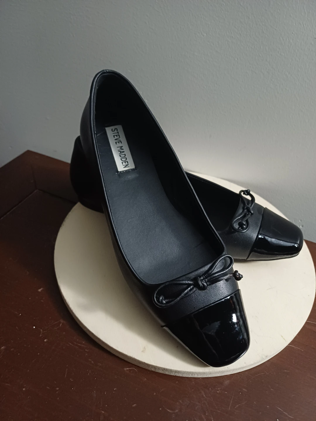 Steve Madden Black Ballet Flats with Bow Detail - photo 2