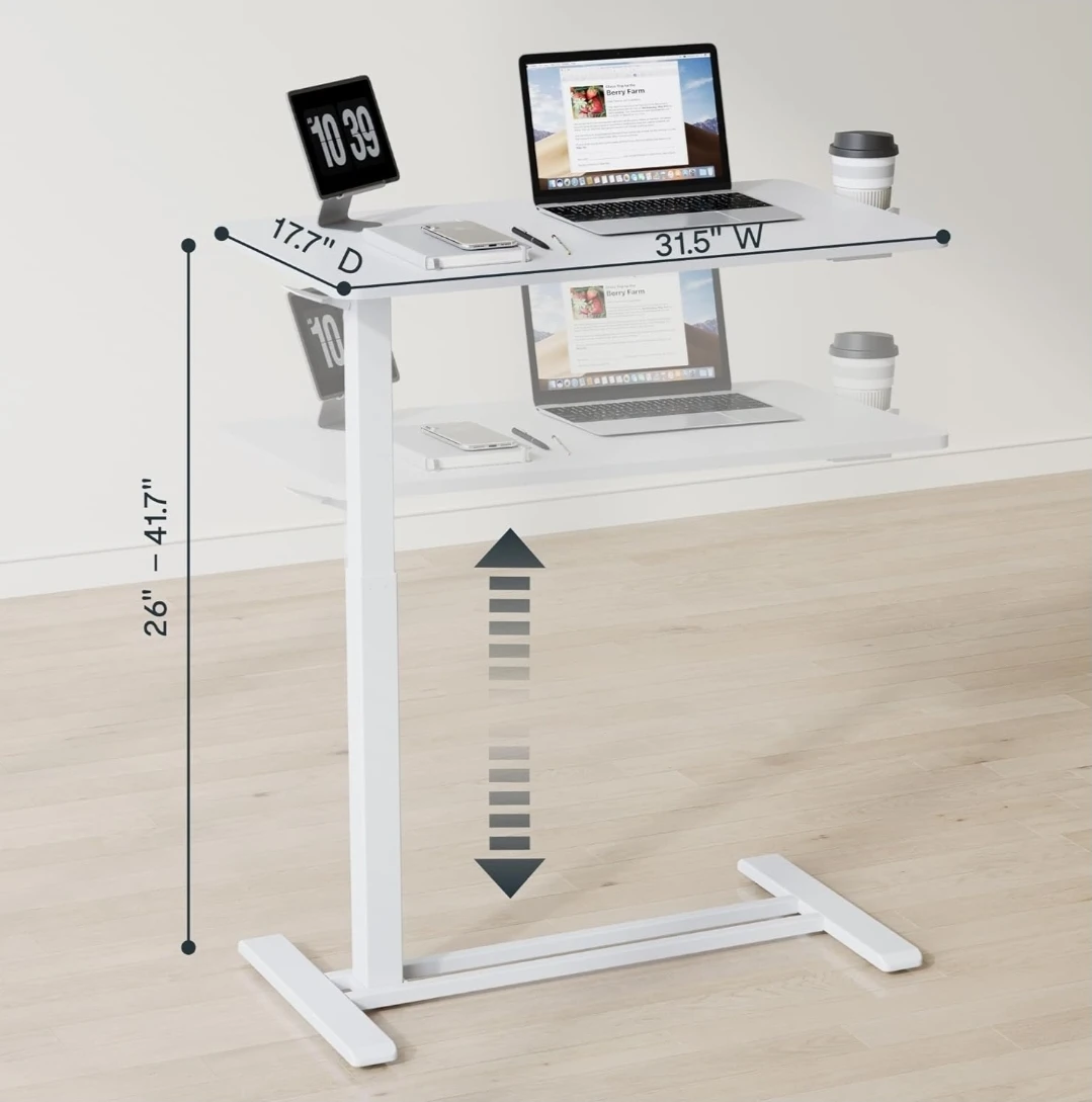 FlexiSpot White Standing Desk - 31.5" W x 17.7" D - photo 2