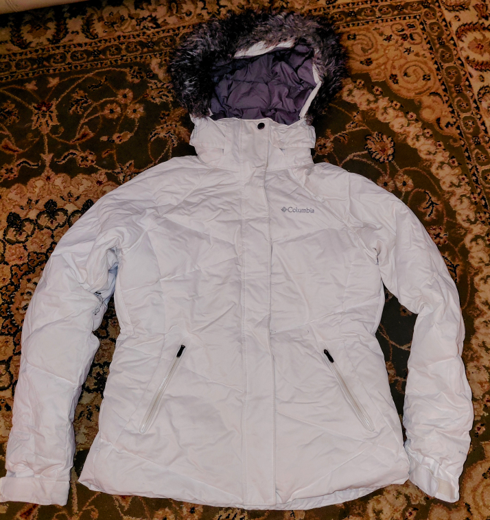 Columbia White Winter Jacket