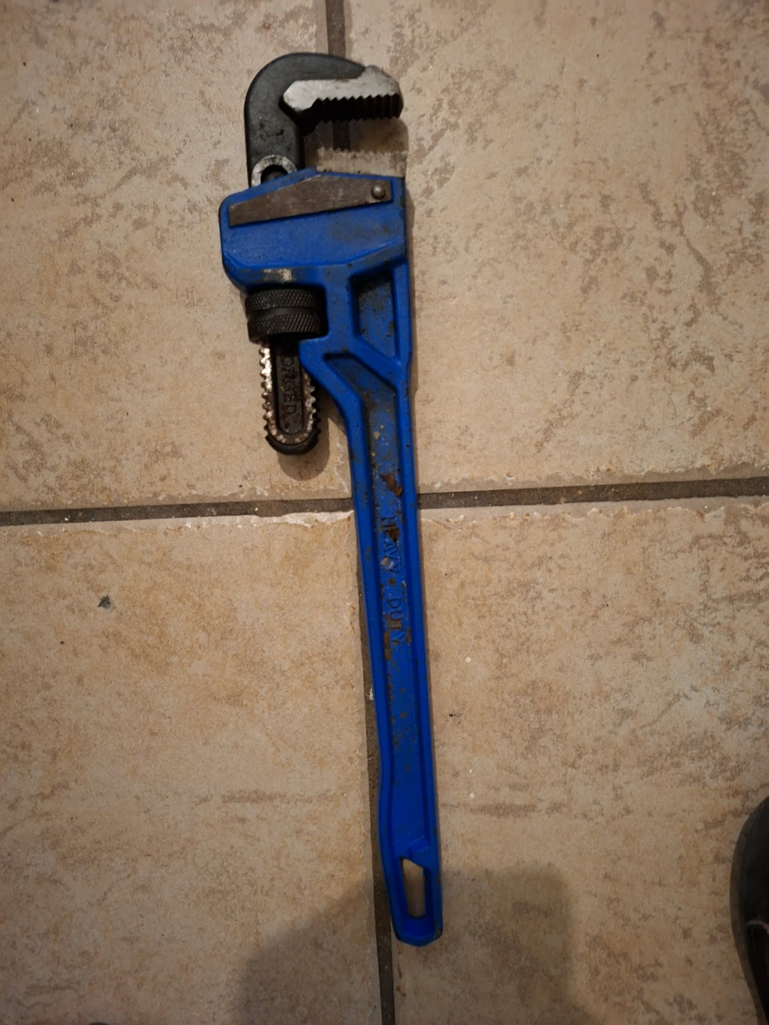18" Blue Pipe Wrench🏆 - photo 3