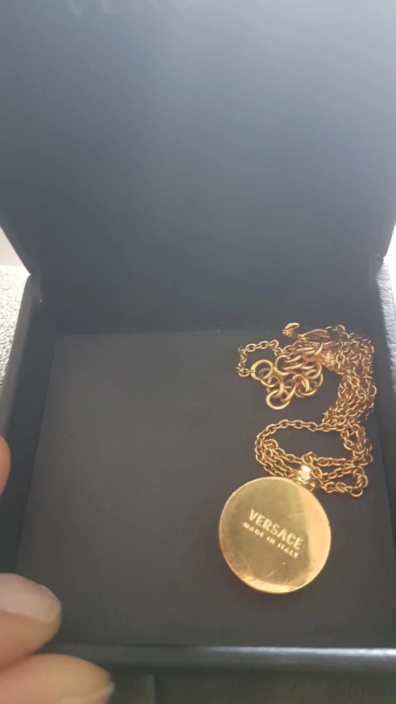 Versace Medusa Necklace Gold Black - photo 2