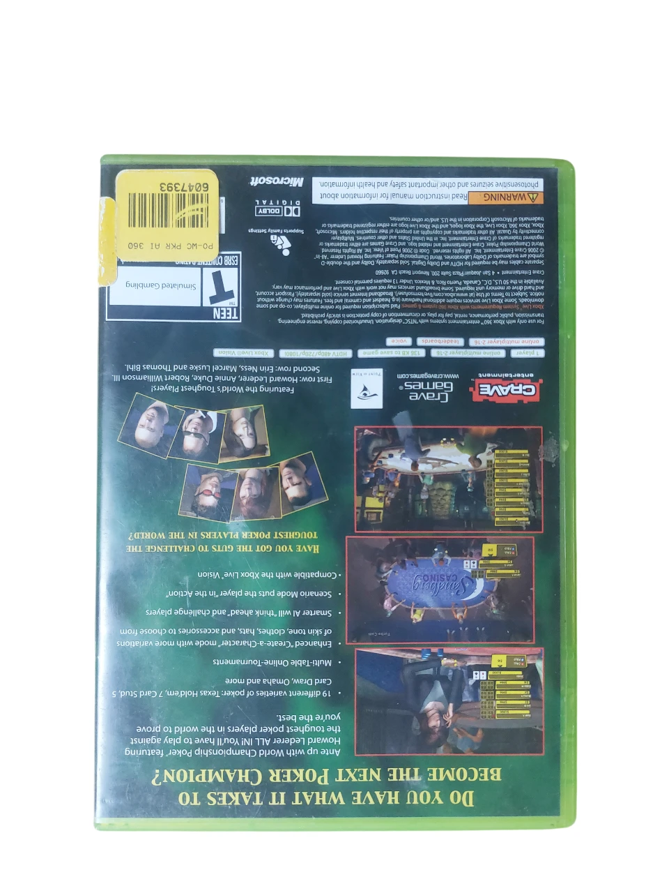 World Championship Poker: Howard Lederer All In - Xbox 360 - photo 2