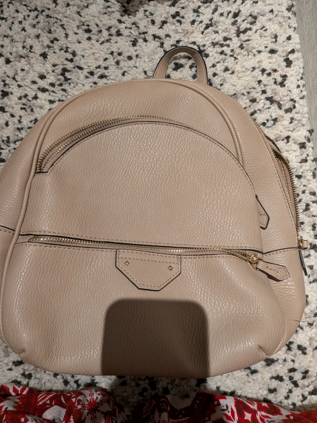 Call It Spring Beige Faux Leather Backpack