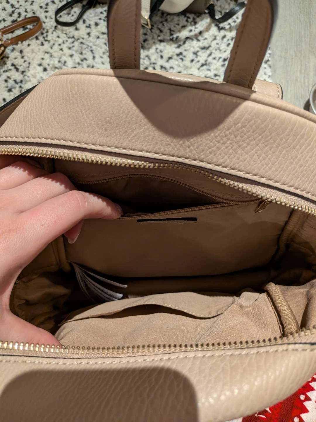 Call It Spring Beige Faux Leather Backpack - photo 2