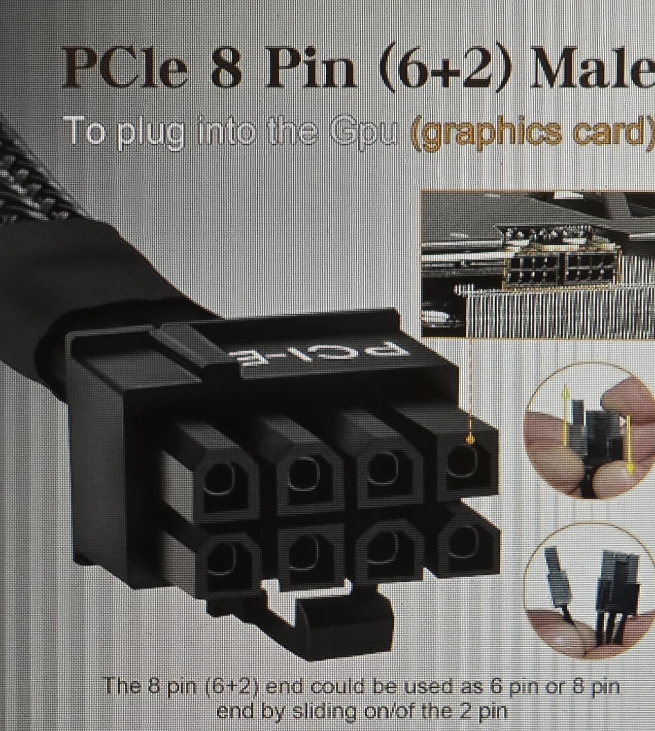Various Modular Power Supply cables and adapters - photo 2