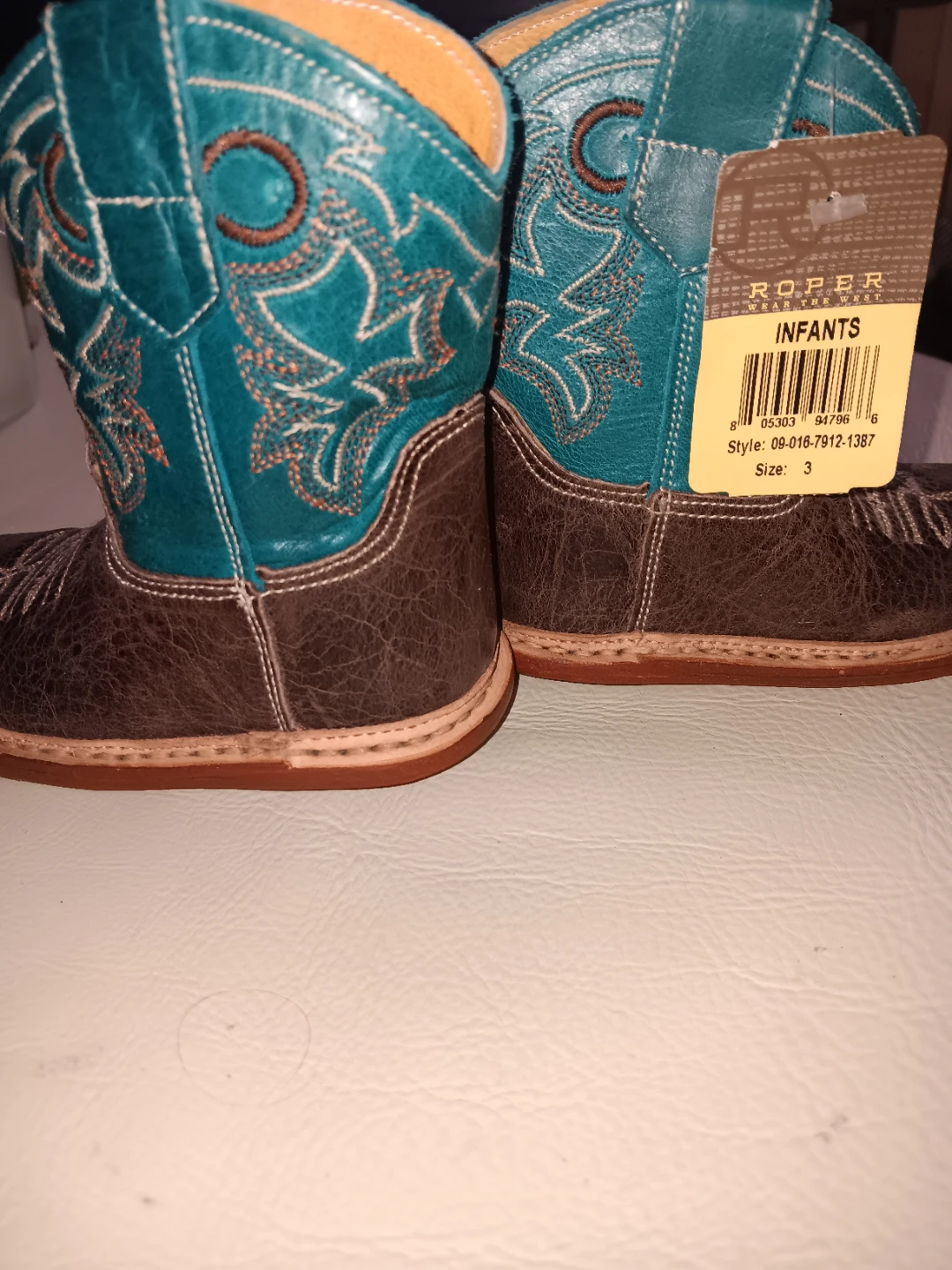Roper Cowbabies Infant Western Boots Size 3 - photo 3