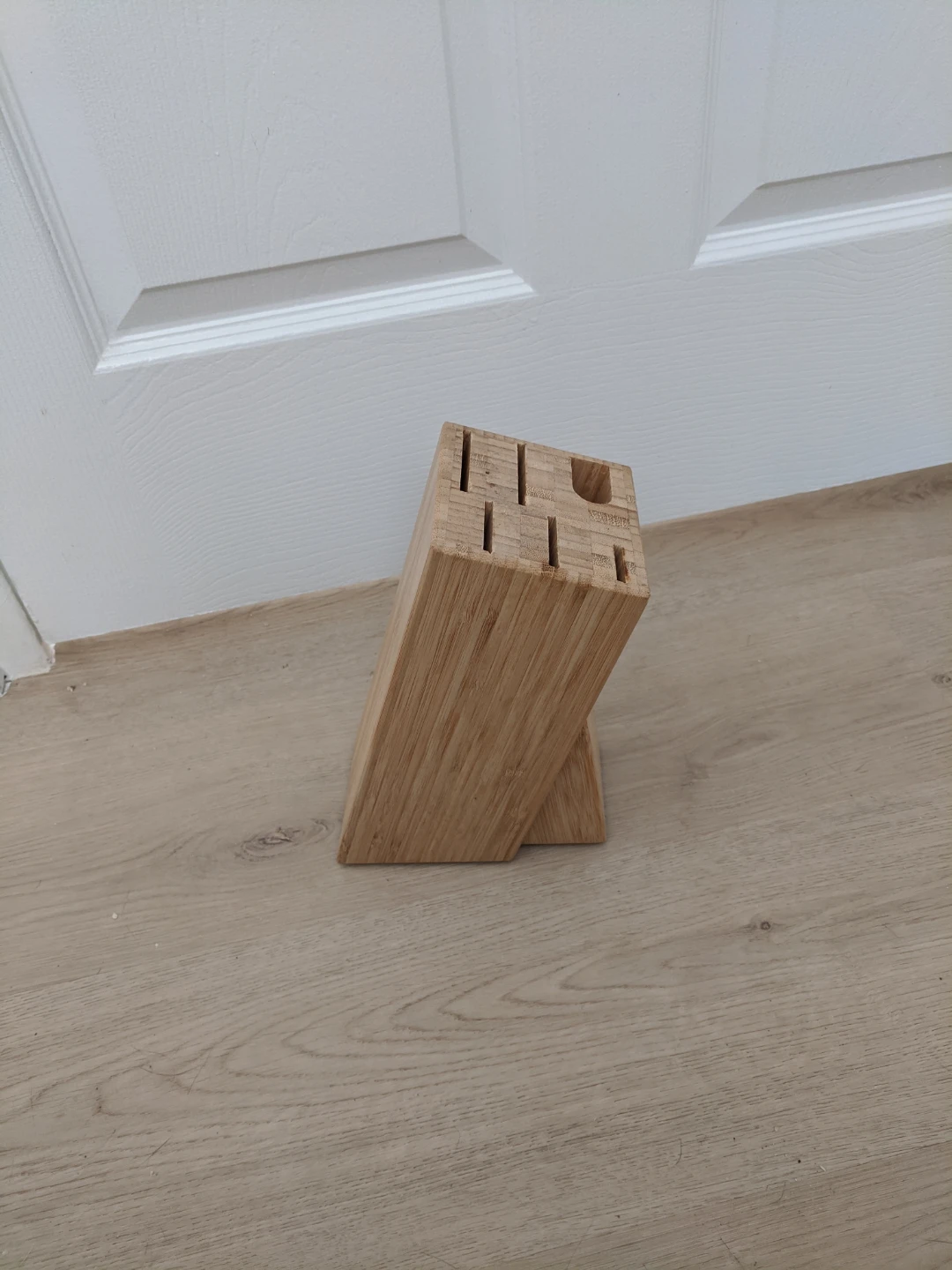 IKEA HYVLA Bamboo Knife Block