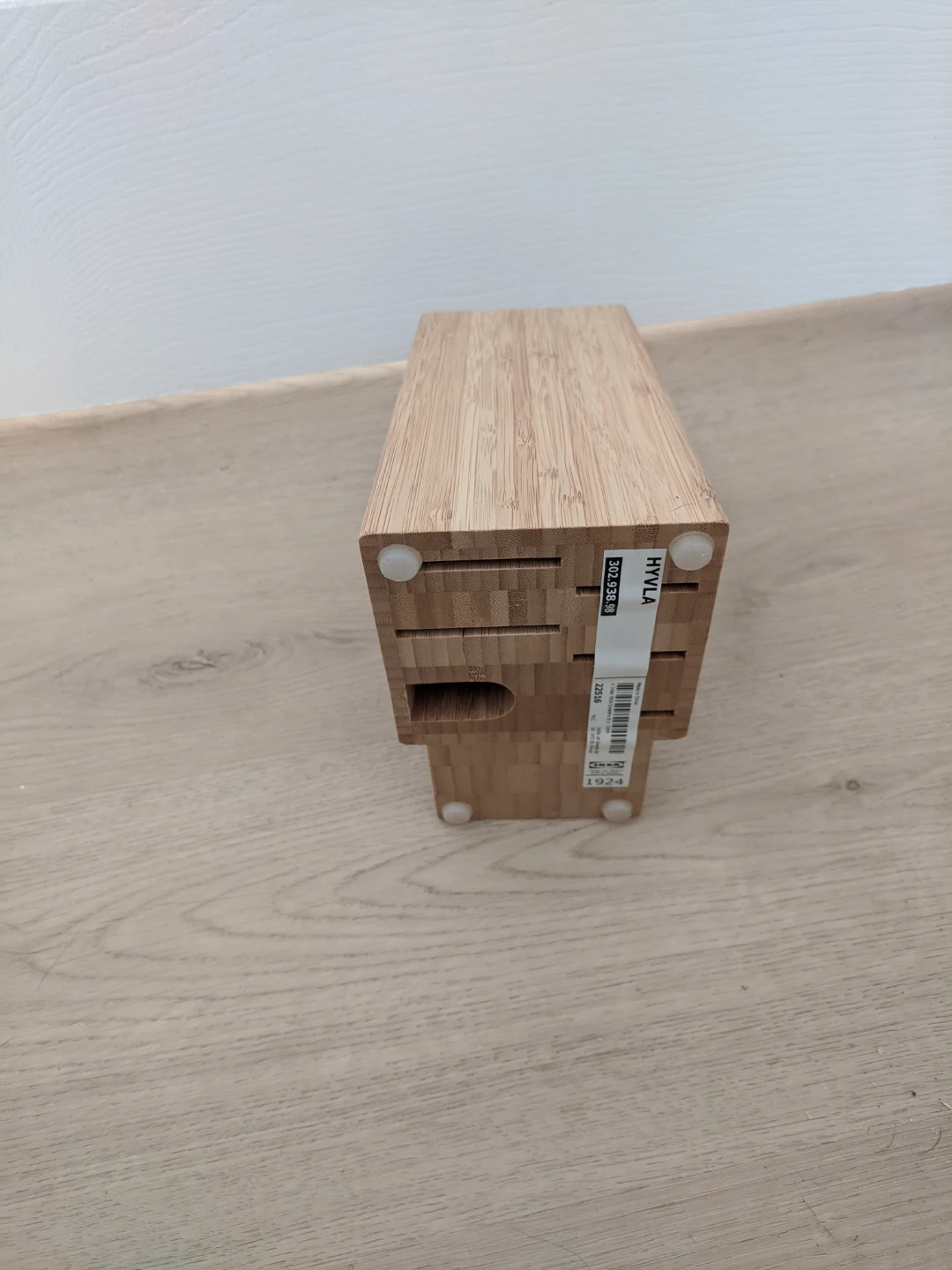 IKEA HYVLA Bamboo Knife Block - photo 5