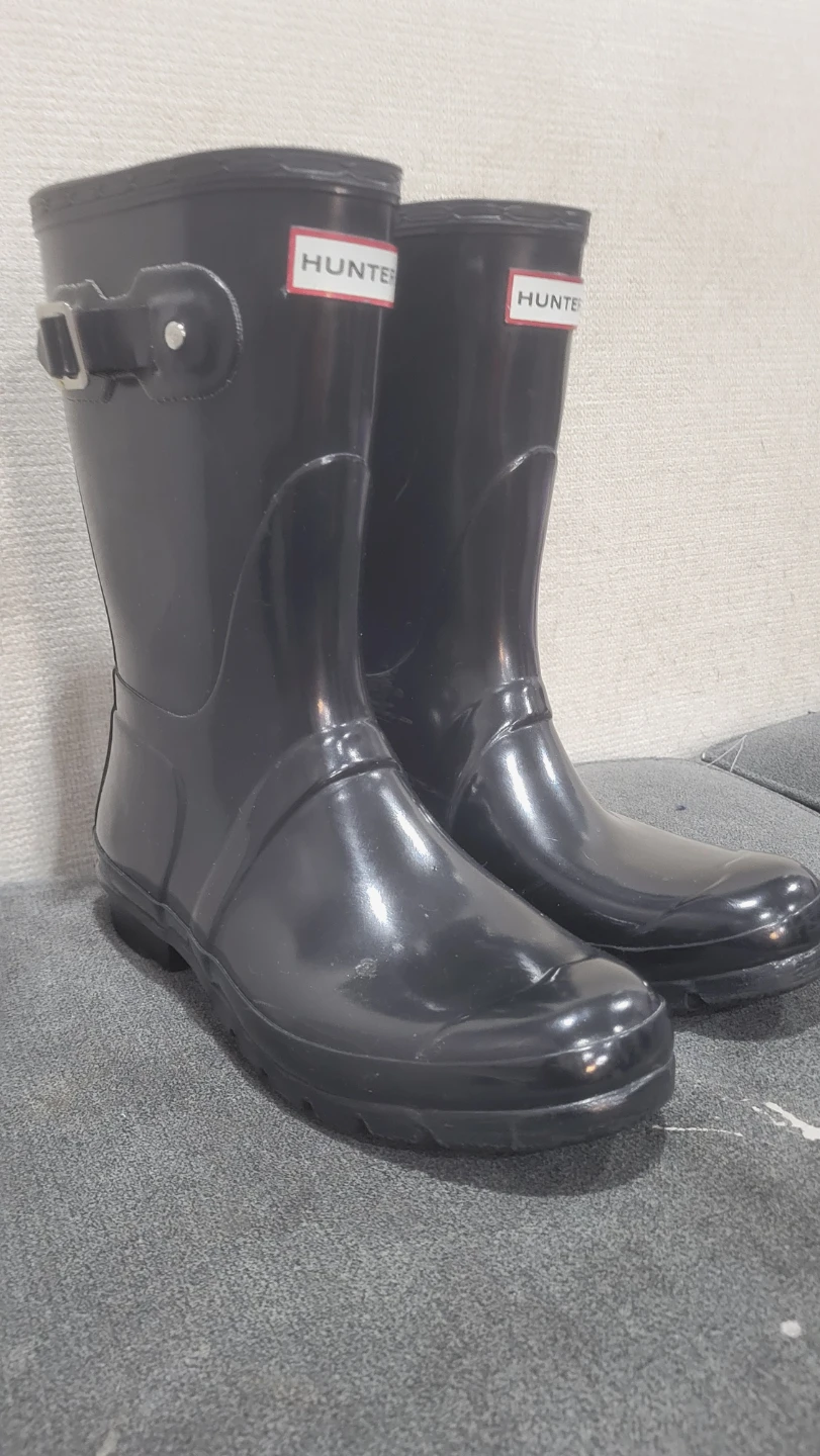 Hunter Boots Glossy Black Short Size 8 - photo 5