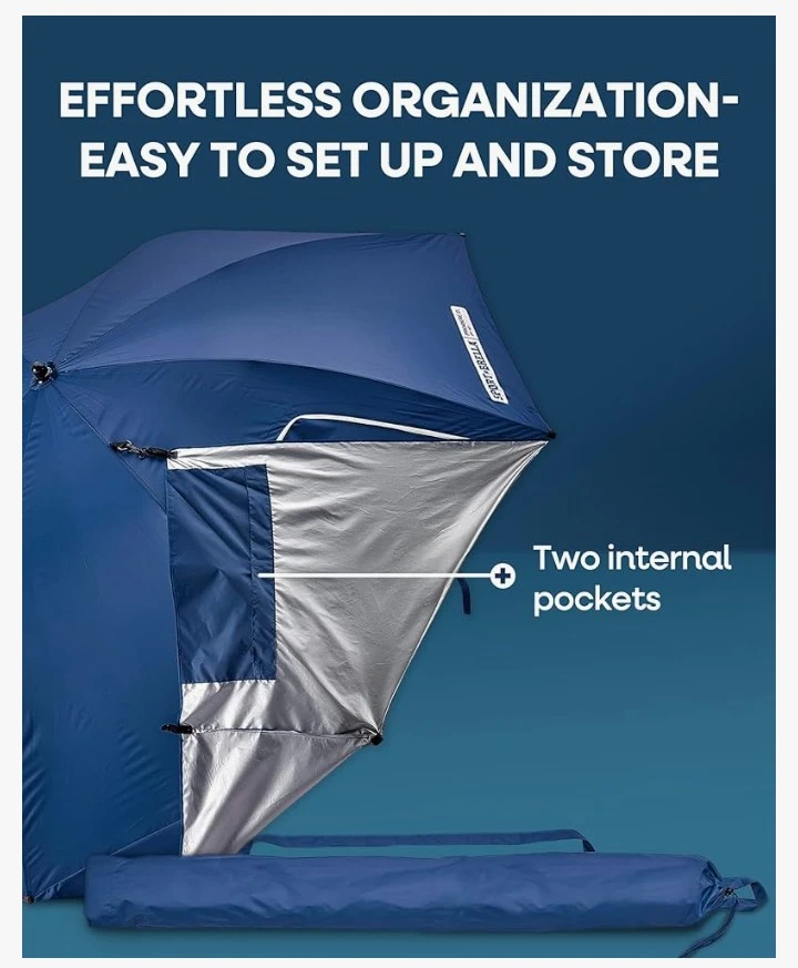 Sport-Brella XL 9-ft Umbrella Beach Tent with UPF 50+ 🥕 - photo 5