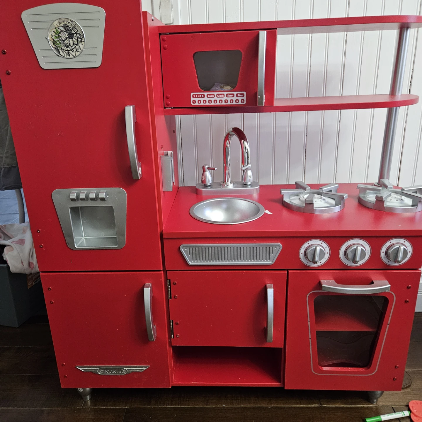 KidKraft Red Wooden Play Kitchen - photo 2