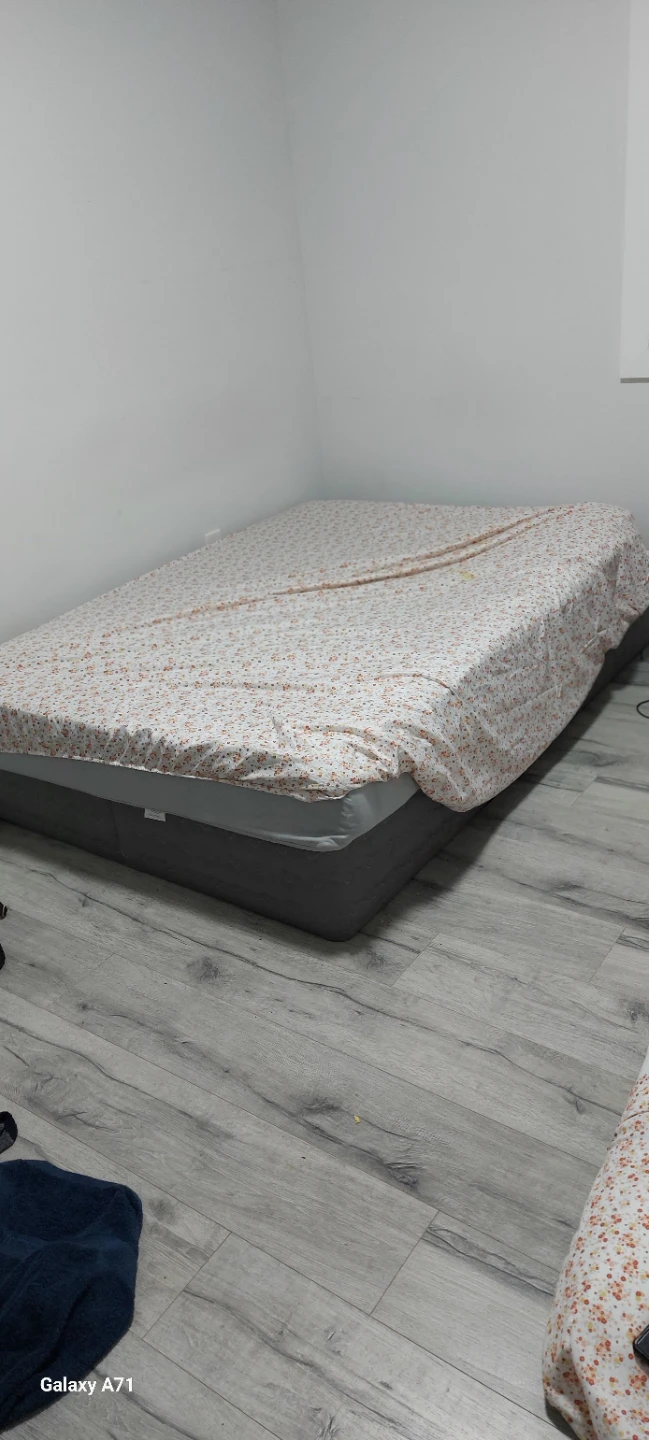 Grey Sofa Bed with Wooden Legs
