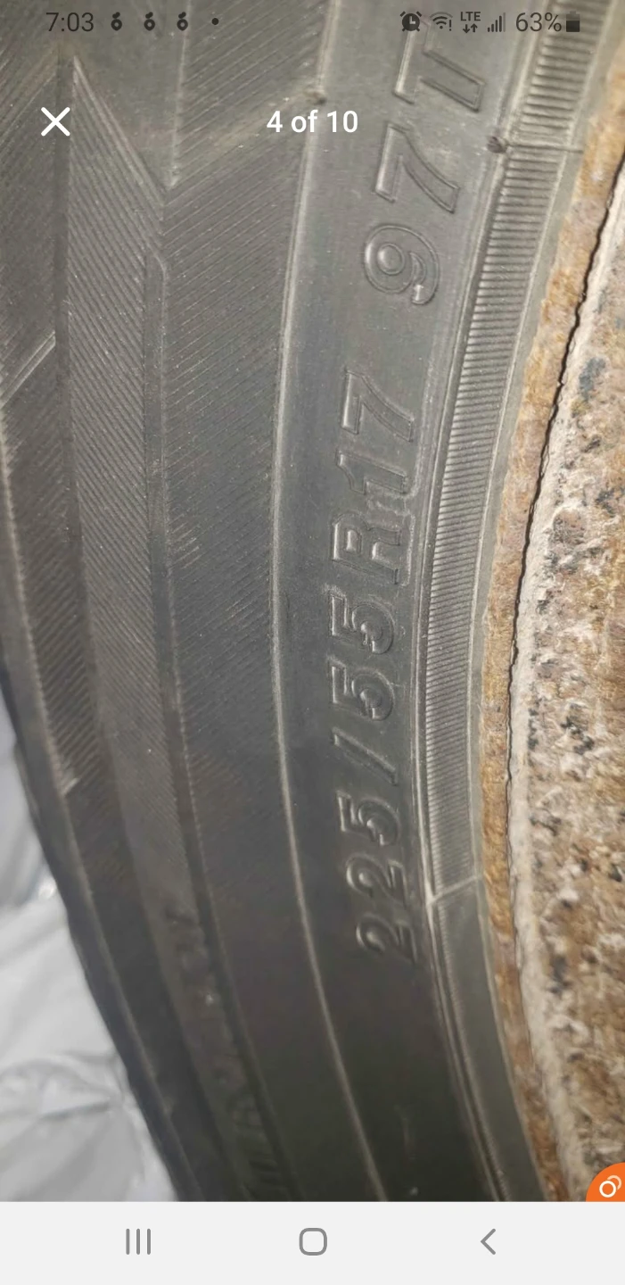 Set of 4 winter tires and rims (225/55R17) - photo 2