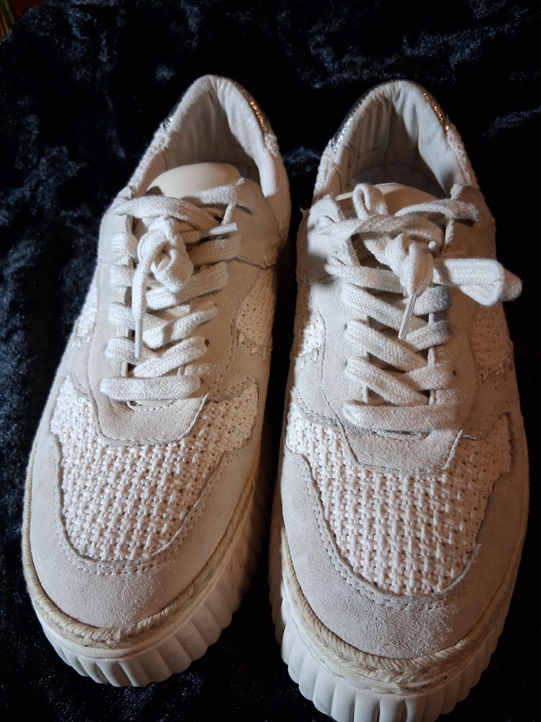 Dolce Vita White & Tan Platform Sneakers - photo 2