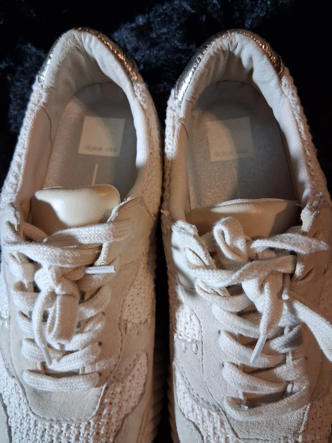 Dolce Vita White & Tan Platform Sneakers - photo 5