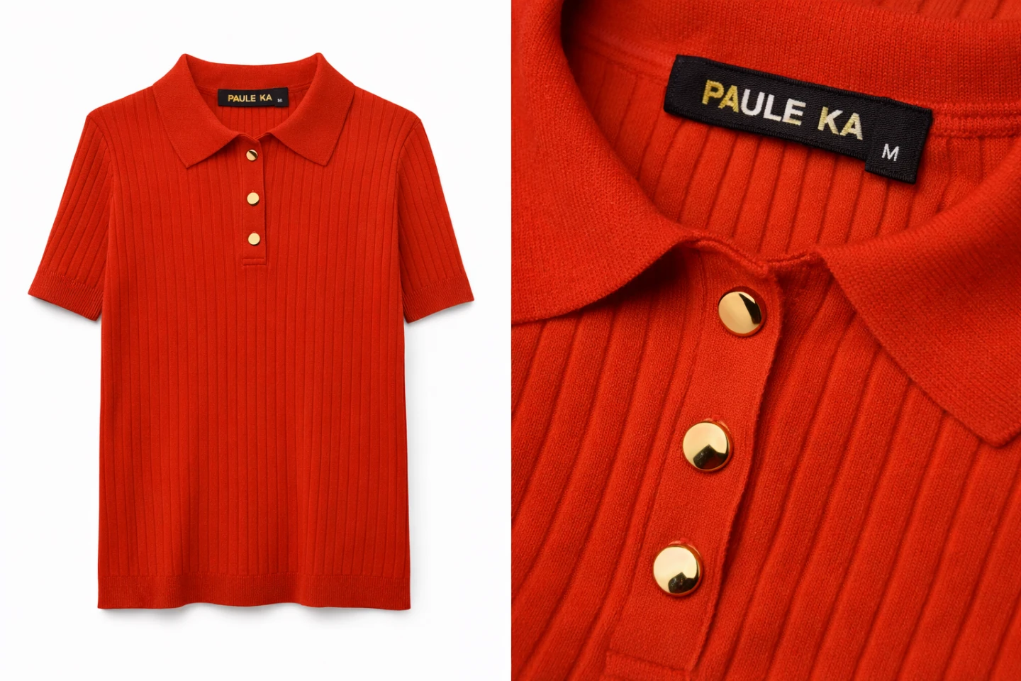 Pull PAULE KA rouge (taille M) chic et élégant 🏆