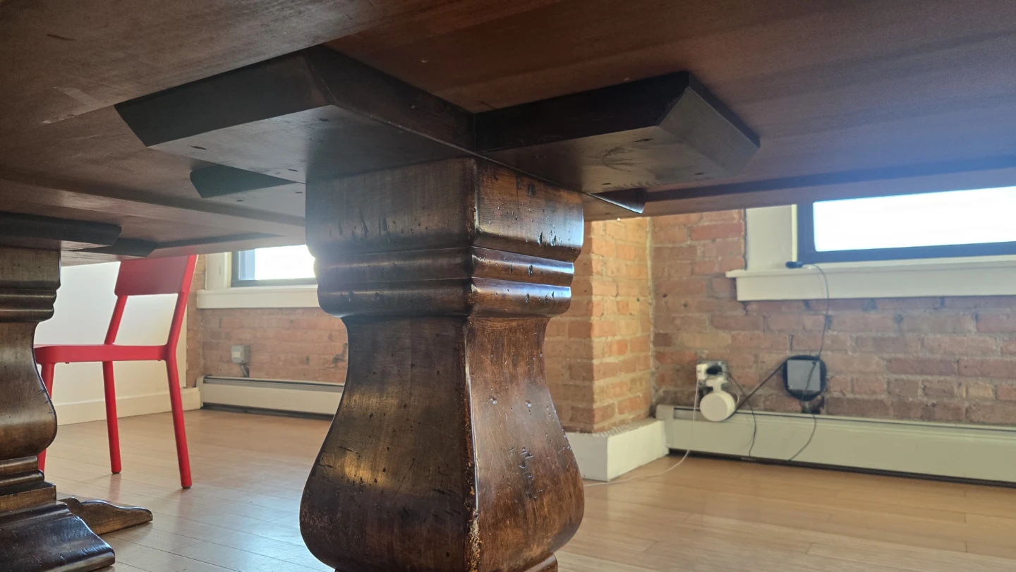 Arhaus Large  Wooden Dining Table 117 inches long solid wood - photo 5
