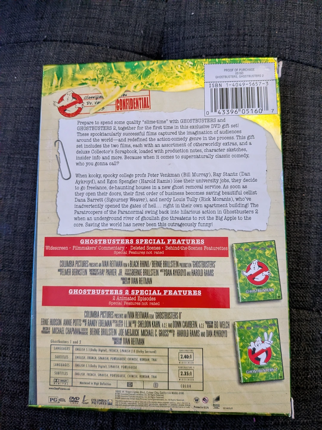 Ghostbusters 1 & 2 Double Feature Gift Set DVD - photo 2