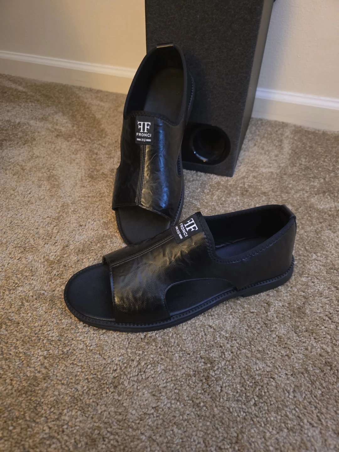 FRONCI Black Sandals