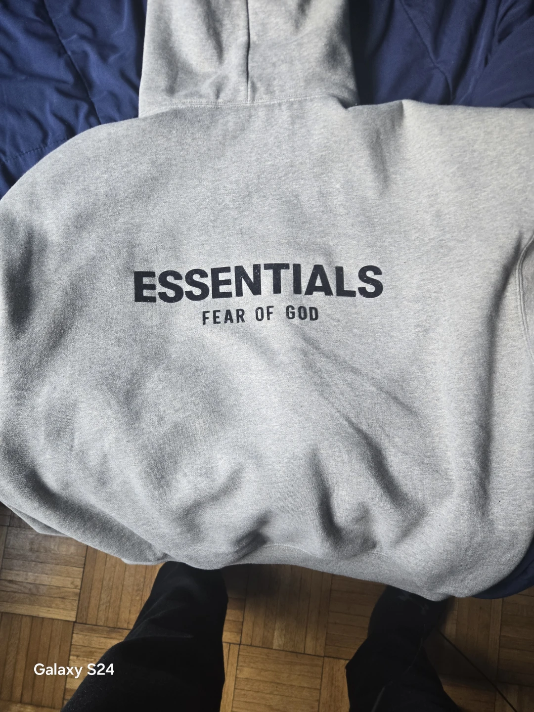 Essentials Fear of God Grey Sweatpants and Hoodie Set