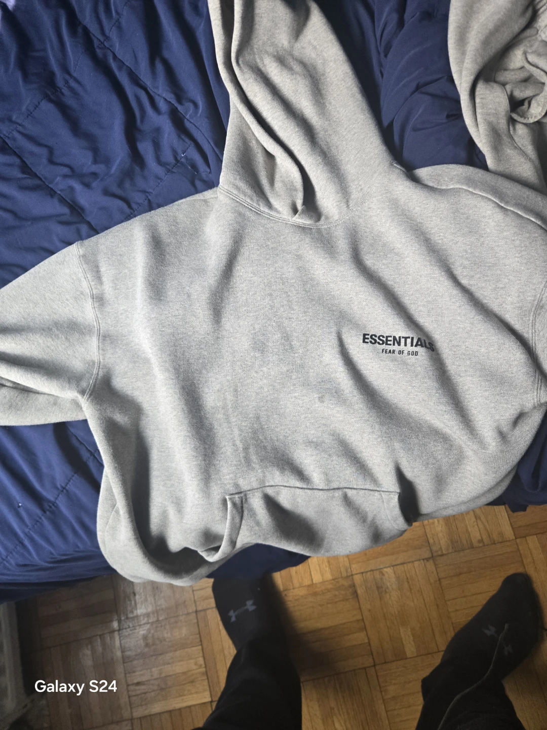 Essentials Fear of God Grey Sweatpants and Hoodie Set - photo 2