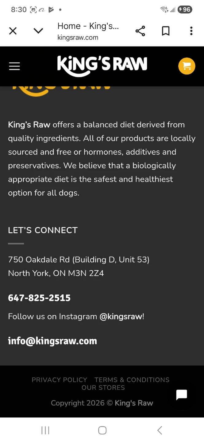 King's Raw B.A.R.F. Chicken Dog Food (10lbs) - photo 2